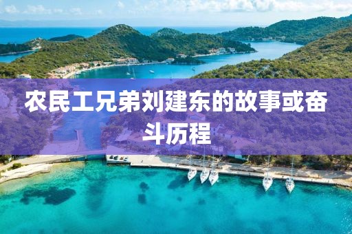 农民工兄弟刘建东的故事或奋斗历程